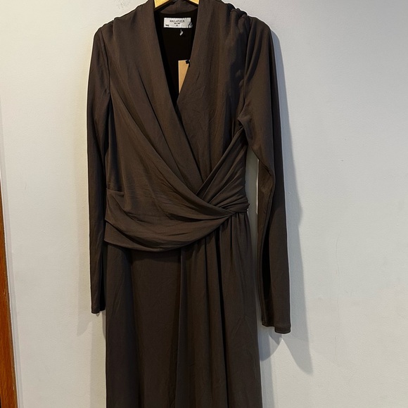 M.M. LAFLEUR The Morgan Knit Draping Dress in Mushroom color - Picture 2 of 5